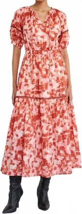 Banjanan Selma Midi Dress In Amur Honey