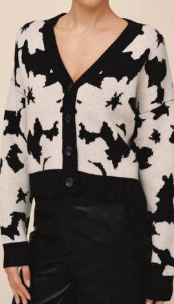 Bella Dahl Floral V Neck Cardigan