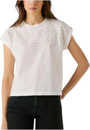 Pepe Jeans London Mina Blouse - Dames - Blouses - Wit - S - Katoen - Overhemden