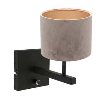 Steinhauer Steinhauer - Aplique De Pared - Stang - Negro - Metal Velours
