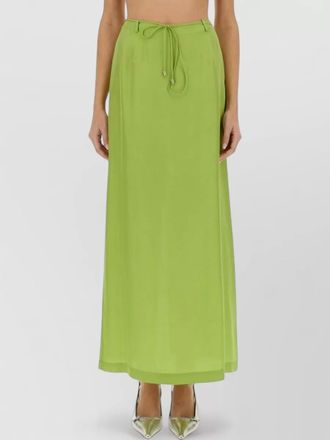 Alysi silk maxi skirt