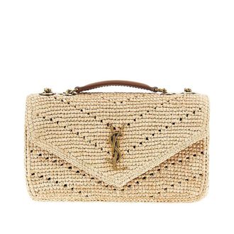 Saint Laurent Raffia small Loulou bag Woman One Size