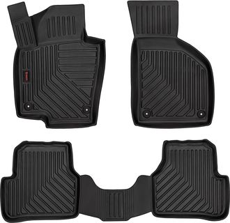 OEM Alfombrillas De Goma 3d Para Volkswagen Passat B7 (sed&aacute;n, Familiar, Variante, Alltrack, 2010-2014) - Borde De 5 Cm