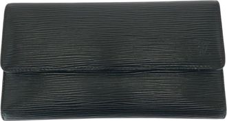 Louis Vuitton Black Epi Leather Long Wallet (Tri-Fold) (Pre-Owned)