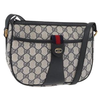 Gucci Pre-owned Cross Body Bags, female, Multicolor, Size: ONE SIZE Pre-owned Vintage GG Canvas Shoulder Bag