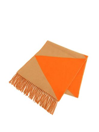 Hermès 2010-2025 Casaque Chevron Muffler Cashmere Scarf scarves - unisex - Wool/Cashmere - One Size - Brown
