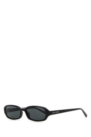 Saint Laurent Black Oval Sunglasses