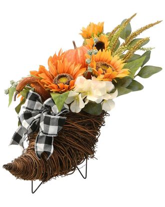 National Tree Company 20 Harvest Sunflower Cornucopia