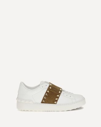 Valentino Garavani Rockstud Untitled Sneakers with suede band Female 36.5