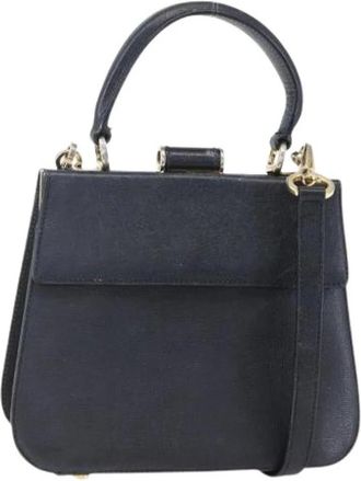 Ferragamo Pre-owned Handbags, female, Black, Size: ONE SIZE Pre-owned Handbag