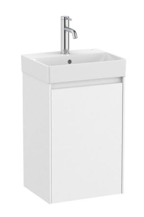 Roca Roca - Pack Unik Mueble De Una Puerta + Lavabo Para Grifer&iacute;a Centrada Ona Color: Blanco Mate