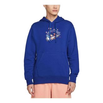 Nike Sportswear Club Fleece Pullover Hoodie Royal Blue DQ3513-455