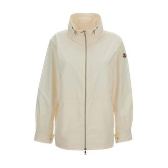 Moncler Light Jackets, female, White, Size: XL Enette Short Parka