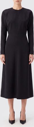 Victoria Beckham Abito midi Dolman in misto viscosa a maniche lunghe