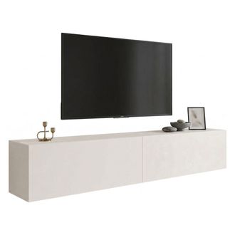 Dmora Parete Gava, Mueble De Sala Modular, 2 Estantes, Apertura Abatible, Beige