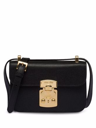 Miu Miu Madras leather shoulder bag - Black