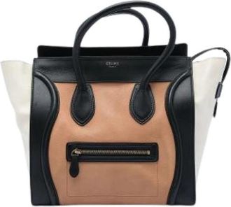 Celine Pre-owned Luggage Tote - Dames - Vintage Shopper - Veelkleurig - ONE Size - Leer - Vintage