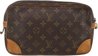 Louis Vuitton Pre-owned Clutches, female, Brown, Size: ONE SIZE Pre-owned Monogram Clutch Bag