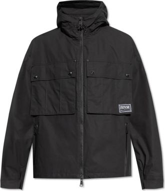 Versace Jeans Couture Hooded Jacket - Heren - Zomerjassen - Zwart - L - Katoen - Jassen