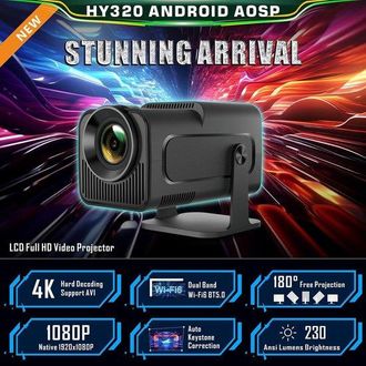 OEM Miniproyector Keystone, Smart 1080p, Proyector Port&aacute;til Para Cine En Casa, Wifi 6, Bluetooth 5.0, 230 Ansi, Proyector Bluetooth, Port&aacute;til, Ps5