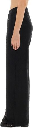 Rotate Lace-Up Organic Cotton Trousers - Black