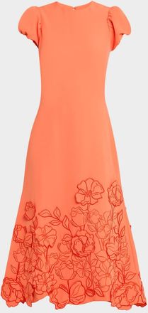 Mestiza New York Perla Floral-Embroidered Midi Dress