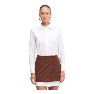 Patrizia Pepe Abito chemisier con gonna a contrasto - - Dresses - Donna - Bianco - M