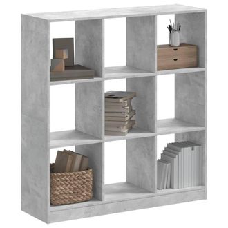 Berkfield Home Bookcase Concrete Grey 102x32x108 cm Engineered Wood | Size: 102 x 32 x 108 cm