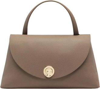 Coccinelle Nikla Medium Schoudertas - Dames - Handtassen - Grijs - ONE Size - Leer - Tassen