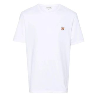 Maison Kitsun&eacute; Fox Head Patch Cotton T-Shirt, Size X-Small