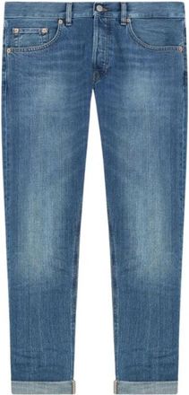 Dondup Icon Regular-fit Jeans - Heren - Slim Fit Jeans - Blauw - W33 - Katoen - Jeans