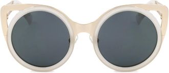 Linda Farrow ERDEM EDM4 C6 Womens Sunglasses Gold Size 49