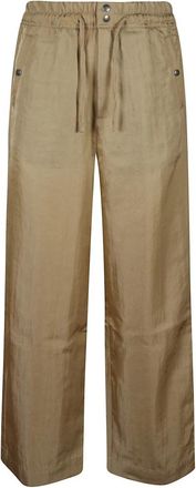 Dries Van Noten Wijde broek - Heren - Wijde Broeken - Beige - M - Broeken