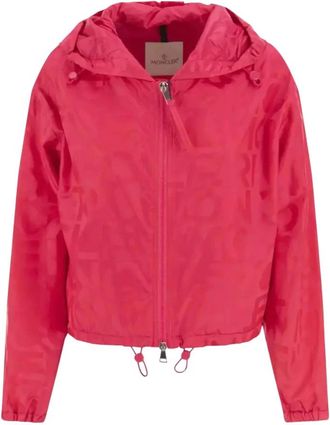 Moncler Vernant Jacket - Dames - Zomerjassen - Roze - M - Nylon - Jassen