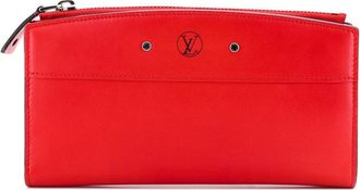 Louis Vuitton Red Leather City Steamer Wallet (Authentic Pre-Loved)