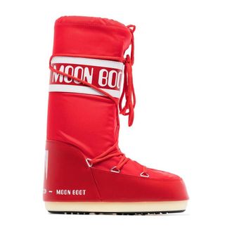 Moon Boot Moon Boot, Winter Boots, male, Red, Size: 6 US Icon Nylon Boots