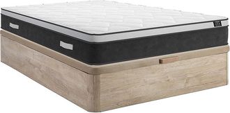 Vente-Unique Set 160x200cm Rete vano Naturale chiaro + Mater. ibrido molle insac. memory sp.25cm - ASTRIA Art Collection di YSM&Eacute;E