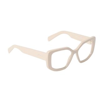 Prada Glasses, female, Beige, ONE SIZE, Elegant Ivory Optical Glasses Frames