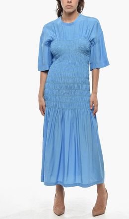 Stella McCartney Satin Draped Dress ENVERS Stella McCartney