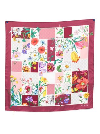 Gucci bedrucktes Seidenfoulard