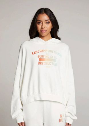 Chaser Hamptons Surf Club Hoodie In White