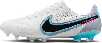 Nike Tiempo Legend 9 Elite FG Firm Ground Mens Football Boots CZ8482 (White/Baltic Blue/Pink Blast/Black 146) UK11 (EU46)