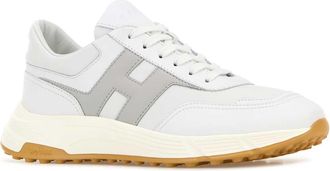Hogan Mens White Leather Hyperlight Sneakers B001bianc