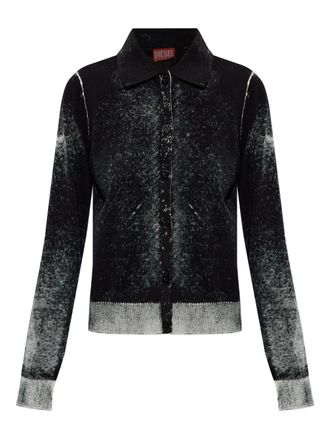 Diesel M-Loren buttoned cardigan - women - Organic Cotton - S - Black