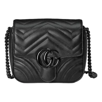 Gucci (WMNS) Gucci GG Marmont Matelasse Shoulder Bag Black 739681-AABS1-1000