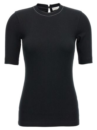 Brunello Cucinelli Monile Ribbed T-Shirt