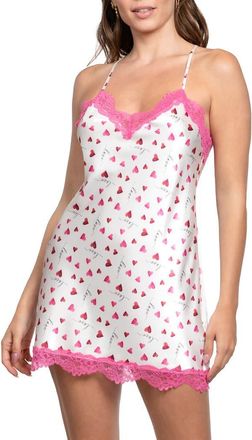 In Bloom by Jonquil Alyssa Lace Trim Satin Chemise in Ivory at Nordstrom, Size X-Small