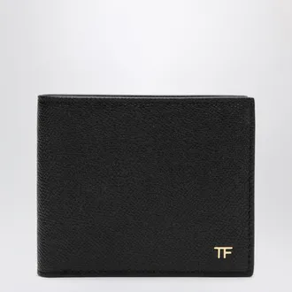 Tom Ford Black T-line bi-fold leather wallet