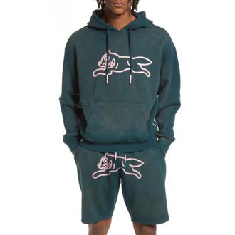 Icecream Icecream Strato Hoodie Men Deep Teal Graphic Print Cotton Pullover POSH058