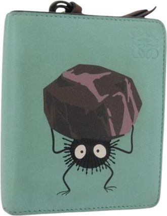 Loewe Pre-owned Wallet - Dames - Vintage Accessoires - Groen - ONE Size - Leer - Vintage